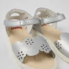 Miko Silver Leather Sandals For Girls 1 Miko Silver Leather Sandals For Girls -MK store K800477 001 DF