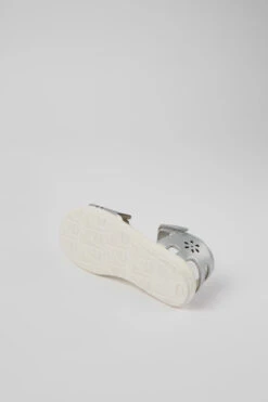 Miko Silver Leather Sandals For Girls -MK store K800477 001 SF