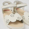 Miko White Leather Sandals For Girls -MK store K800477 003 DF