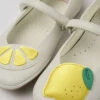 Twins White Leather Ballerinas For Girls -MK store K800485 001 DF