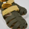 Oruga Green Leather And Textile Sandals For Kids 2 Oruga Green Leather And Textile Sandals For Kids -MK store K800489 008 DF