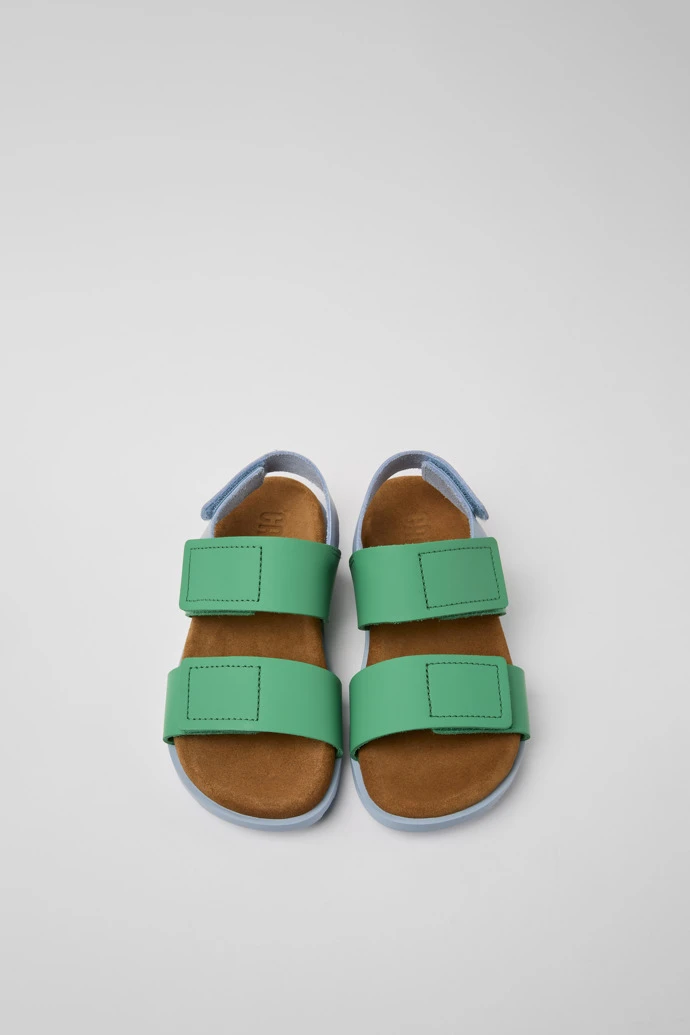 Brutus Sandal Green And Blue Leather Sandals For Kids 6 Brutus Sandal Green And Blue Leather Sandals For Kids - Image 4