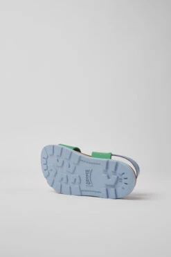 Brutus Sandal Green And Blue Leather Sandals For Kids 11 Brutus Sandal Green And Blue Leather Sandals For Kids -MK store K800490 002 SF