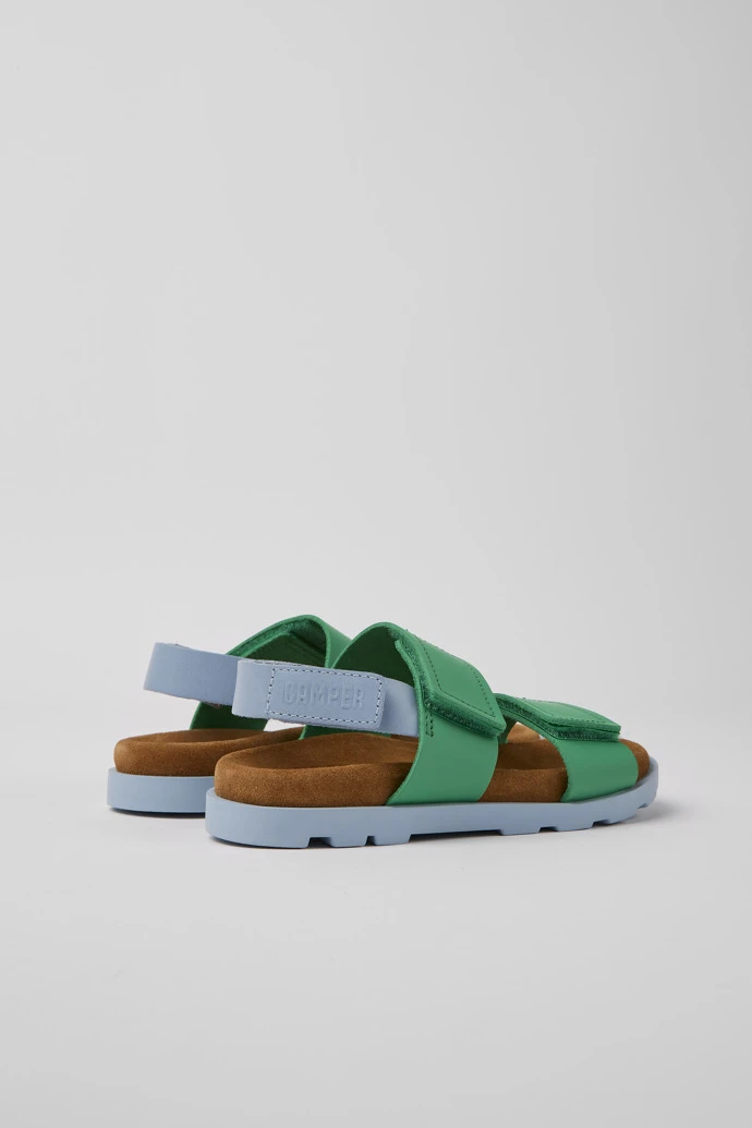 Brutus Sandal Green And Blue Leather Sandals For Kids 5 Brutus Sandal Green And Blue Leather Sandals For Kids - Image 3