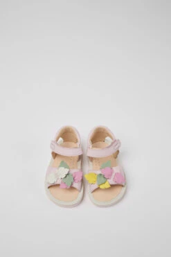Twins Pink Leather Sandals For Girls 10 Twins Pink Leather Sandals For Girls -MK store K800503 001 CF