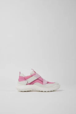 CRCLR Pink Leather And Textile Sneakers For Kids -MK store K800505 008 LF