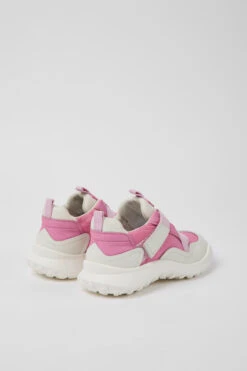 CRCLR Pink Leather And Textile Sneakers For Kids -MK store K800505 008 TF