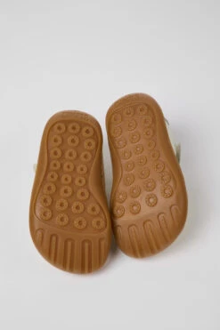 Twins White And Yellow Leather Shoes For Kids -MK store K800528 003 SF