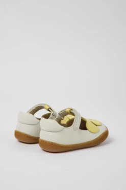 Twins White And Yellow Leather Shoes For Kids -MK store K800528 003 TF