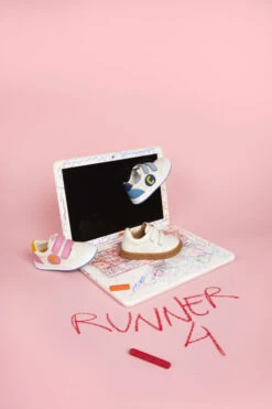 Runner Multicolored Leather Sneakers For Kids