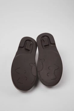 Twins Burgundy Leather Mary Jane Shoes For Kids 11 Twins Burgundy Leather Mary Jane Shoes For Kids -MK store K800550 001 SF