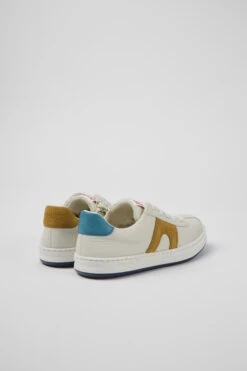 Twins White Leather And Nubuck Sneakers For Kids 9 Twins White Leather And Nubuck Sneakers For Kids -MK store K800552 001 TF
