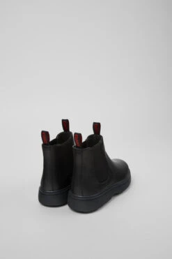 Norte Black Leather Chelsea Boots For Kids -MK store K900149 001 TF