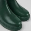 Norte Green Leather Chelsea Boots For Kids 1 Norte Green Leather Chelsea Boots For Kids -MK store K900149 015 DF