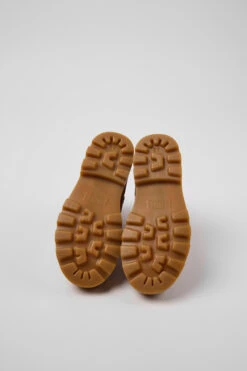 Brutus Red Leather Ankle Boots For Kids -MK store K900179 018 SF