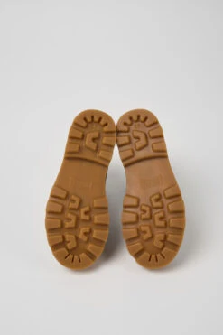 Brutus Gray Leather Ankle Boots For Kids -MK store K900179 020 SF