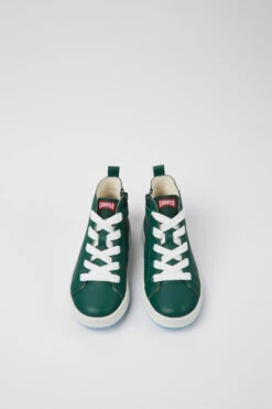 Runner Green Leather Sneakers For Kids -MK store K900261 006 CF