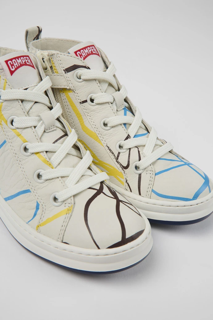 Twins Multicolored Leather Ankle Boots For Kids 3 Twins Multicolored Leather Ankle Boots For Kids