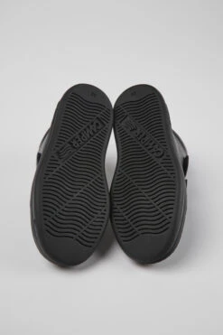 Runner Black Leather And Textile Ankle Boots For Kids -MK store K900282 009 SF