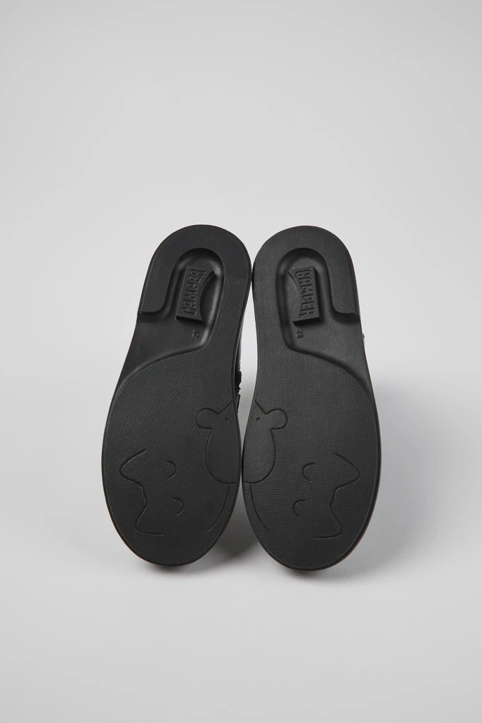 Twins Black Leather Ankle Boots For Kids 7 Twins Black Leather Ankle Boots For Kids - Image 5