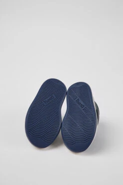 Runner Navy Blue Leather Sneakers For Kids -MK store K900337 001 SF