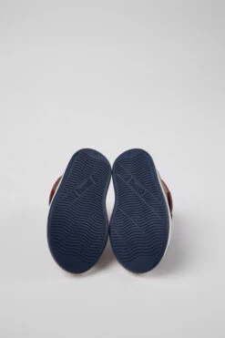 Runner Burgundy Leather Sneakers For Kids 11 Runner Burgundy Leather Sneakers For Kids -MK store K900337 002 SF