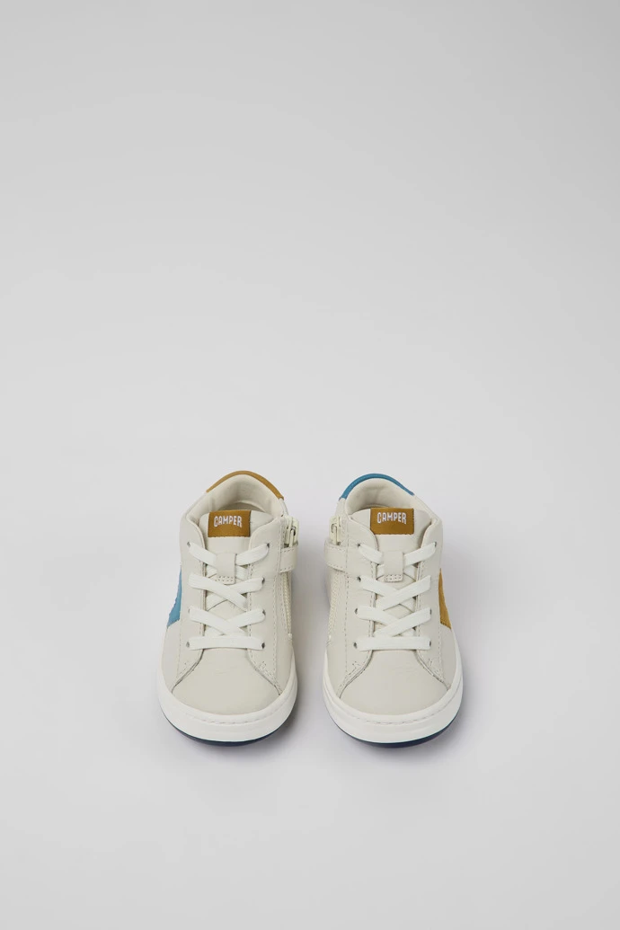 Twins White Leather Sneakers For Kids 6 Twins White Leather Sneakers For Kids - Image 4