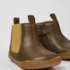 Peu Brown Leather Boots For Kids -MK store K900348 003 DF