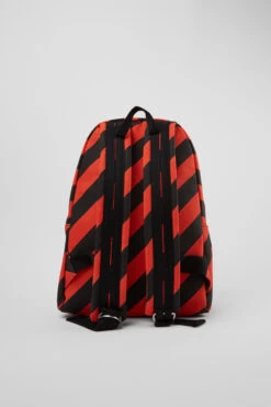 Ado Large Black And Red Recycled Cotton Backpack -MK store KB00096 003 TF
