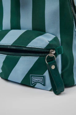 MK store 31 Ado Small Blue And Green Recycled Cotton Backpack