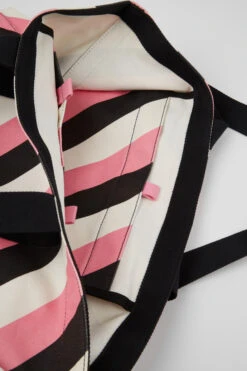 MK store 25 Ado Black, Pink, And White Recycled Cotton Tote Bag