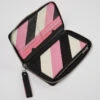 Mosa Large Black, Pink, And White Leather Wallet -MK store KS00056 003 DF